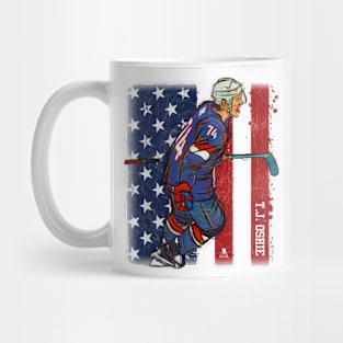 T.J. Oshie Washington Sketch Flag Mug